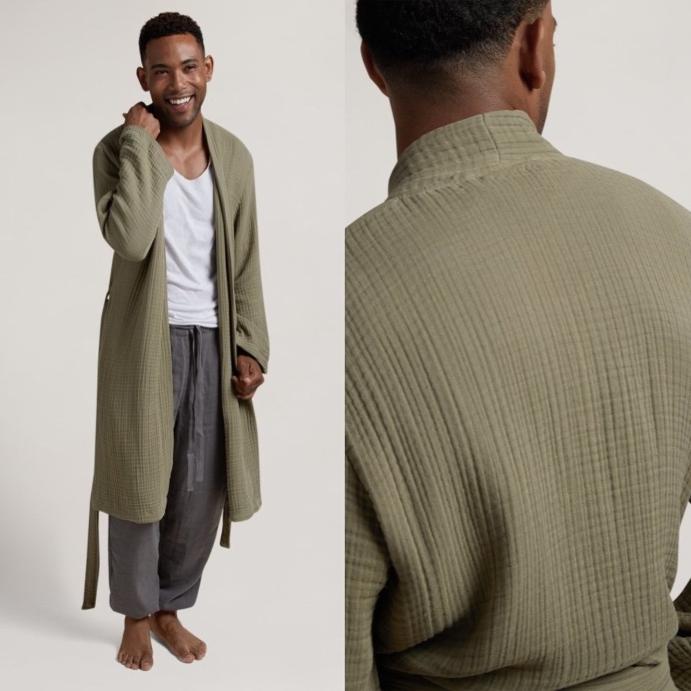 Parachute Cloud Cotton Robe in Surplus S